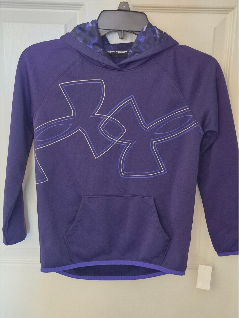 Under Armour Girls' Armour Fleece Dual Logo Hoodie Purple
